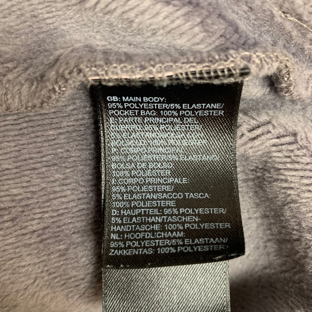The North Face Fleece Jacket Womens M Gray Full Zip Mock Neck Softshell SOFT - Picture 7 of 10